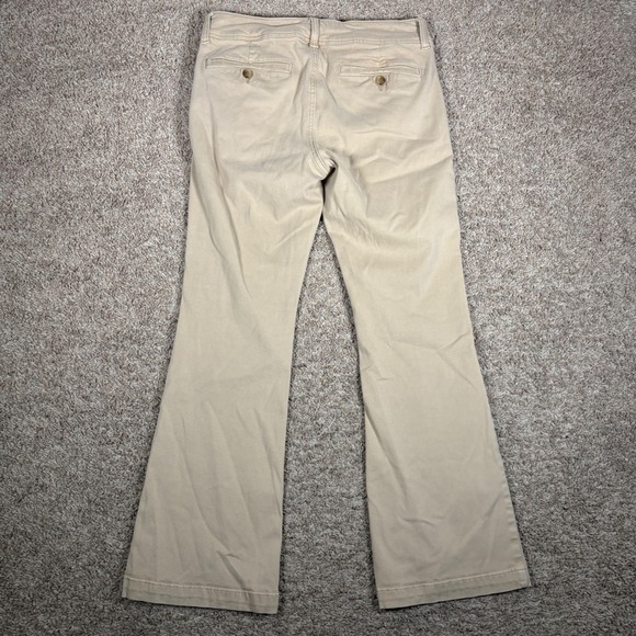 American Eagle Outfitters Womens Kick Boot Pants Tan Khaki Size 10 Short - Picture 8 of 9